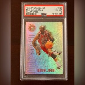 1995 TOPPS STADIUM CLUB WARP SPEED MICHAEL JORDAN #WS1 PSA 6